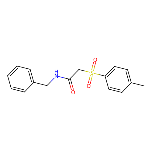 N-benzyl-2-tosylacetamide structure