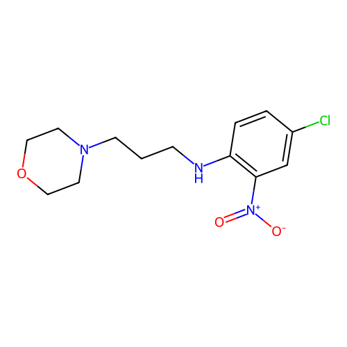 4-chloro-N-[3-(morpholin-4-yl)propyl]-2-nitroaniline structure