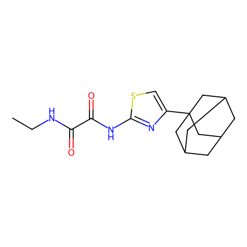 N-(4-Adamantan-1-yl-thiazol-2-yl)-N'-ethyl-oxalamide structure