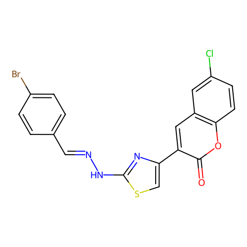 C19H11BrClN3O2S structure
