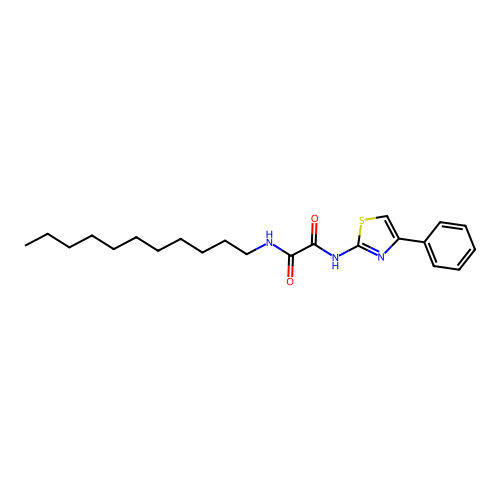 N-(4-phenyl-1,3-thiazol-2-yl)-N'-undecylethanediamide structure