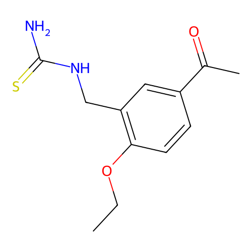 1-(5-Acetyl-2-ethoxybenzyl)thiourea structure