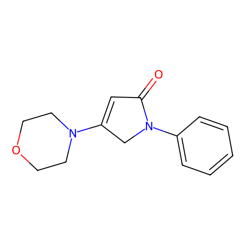 4-Morpholino-1-phenyl-1H-pyrrol-2(5H)-one structure