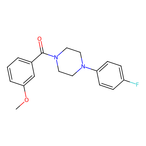 [4-(4-Fluorophenyl)piperazin-1-yl](3-methoxyphenyl)methanone structure