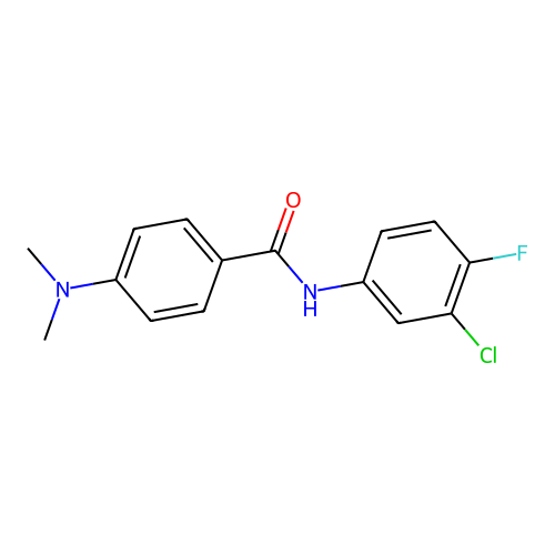N-(3-chloro-4-fluorophenyl)-4-(dimethylamino)benzamide structure