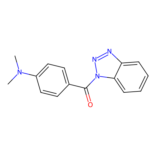 1H-benzotriazol-1-yl[4-(dimethylamino)phenyl]methanone structure