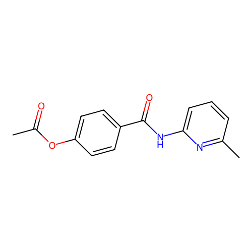 4-[(6-Methylpyridin-2-yl)carbamoyl]phenyl acetate structure