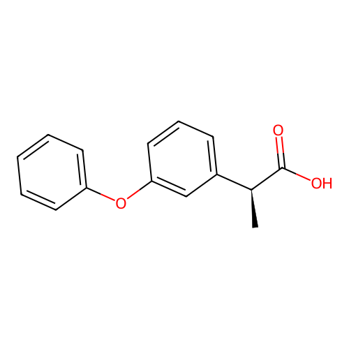 Fenoprofen, (S)- structure