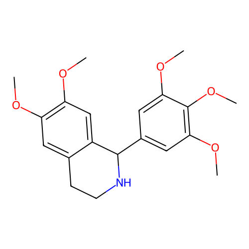 6,7-Dimethoxy-1-(3,4,5-trimethoxyphenyl)-1,2,3,4-tetrahydroisoquinoline structure