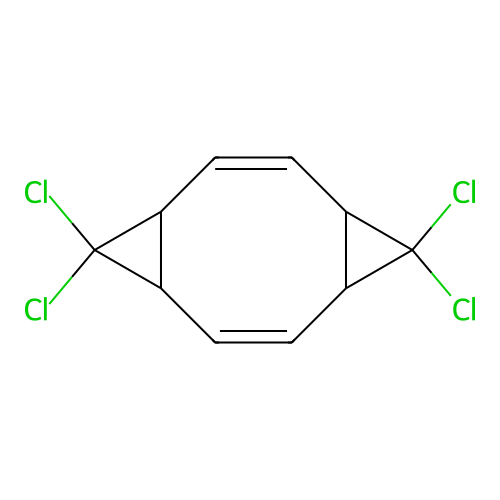 5,5,10,10-Tetrachlorotricyclo[7.1.0.04,6]deca-2,7-diene structure