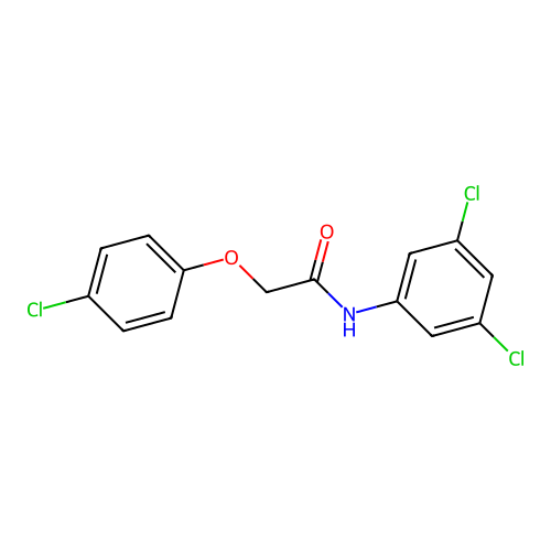 2-(4-chlorophenoxy)-N-(3,5-dichlorophenyl)acetamide structure