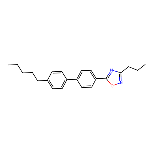 5-[4-(4-Pentylphenyl)phenyl]-3-propyl-1,2,4-oxadiazole structure
