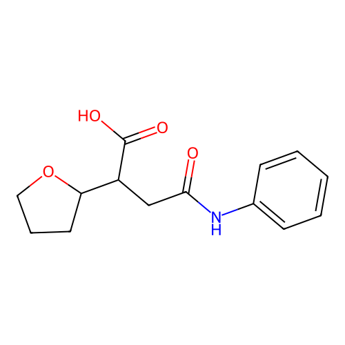 4-Oxo-4-(phenylamino)-2-(tetrahydrofuran-2-yl)butanoic acid structure