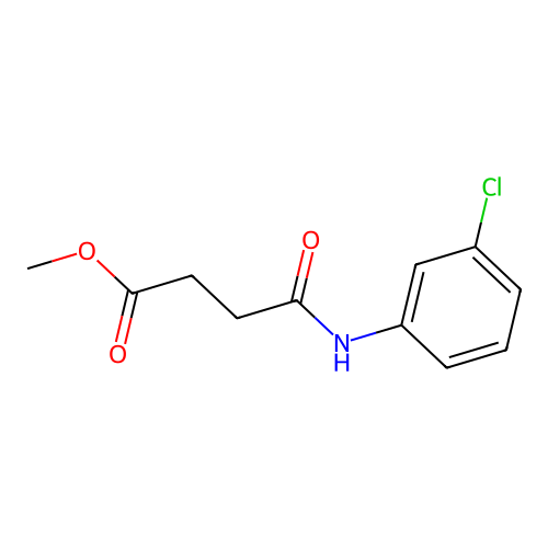 Methyl 4-[(3-chlorophenyl)amino]-4-oxobutanoate structure