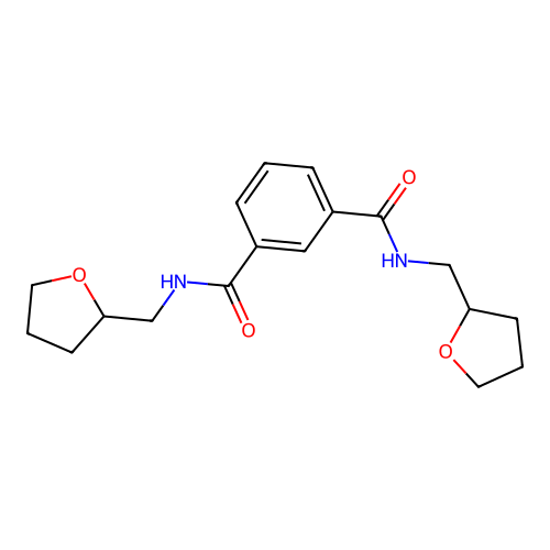 N,N'-Bis-(tetrahydro-furan-2-ylmethyl)-isophthalamide structure