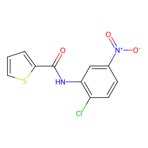 N-(2-chloro-5-nitrophenyl)thiophene-2-carboxamide structure