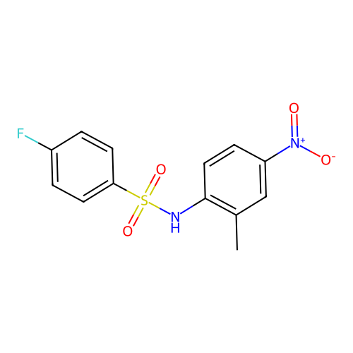 4-fluoro-N-(2-methyl-4-nitrophenyl)benzenesulfonamide structure