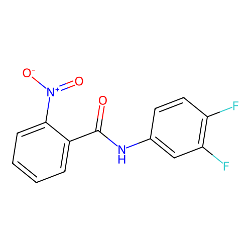 N-(3,4-difluorophenyl)-2-nitrobenzamide structure