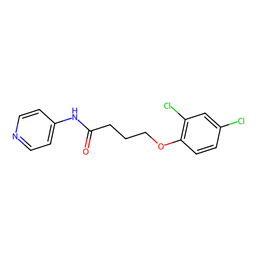 4-(2,4-dichlorophenoxy)-N-(pyridin-4-yl)butanamide structure