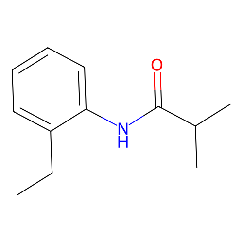 N-(2-乙基苯基)-2-甲基丙酰胺 structure