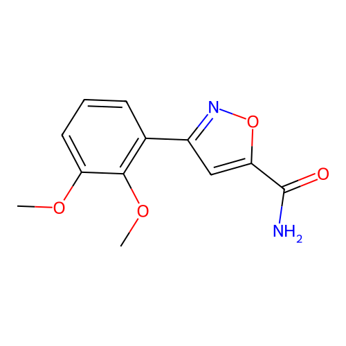 3-(2,3-Dimethoxyphenyl)-1,2-oxazole-5-carboxamide structure