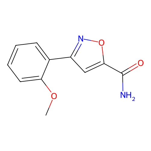 3-(2-Methoxyphenyl)-1,2-oxazole-5-carboxamide structure