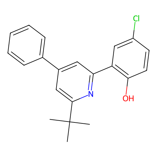 2-(6-Tert-butyl-4-phenylpyridin-2-yl)-4-chlorophenol structure