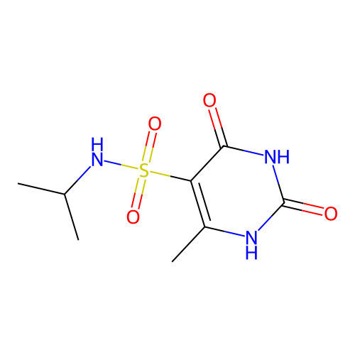 2-hydroxy-4-methyl-6-oxo-N-(propan-2-yl)-1,6-dihydropyrimidine-5-sulfonamide structure