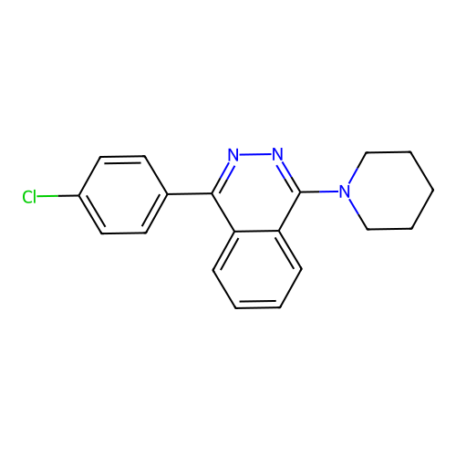 1-(4-Chlorophenyl)-4-(piperidin-1-yl)phthalazine structure