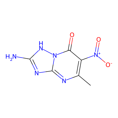 2-Amino-5-methyl-6-nitro-[1,2,4]triazolo[1,5-a]pyrimidin-7-ol structure