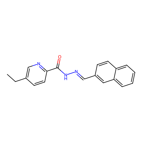 5-ethyl-N-(naphthalen-2-ylmethylideneamino)pyridine-2-carboxamide structure