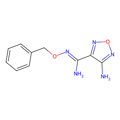 4-amino-N'-(benzyloxy)-1,2,5-oxadiazole-3-carboximidamide structure