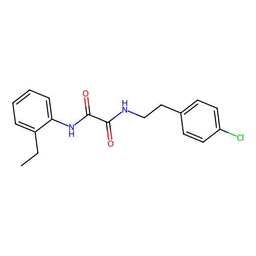 N1-(4-chlorophenethyl)-N2-(2-ethylphenyl)oxalamide structure