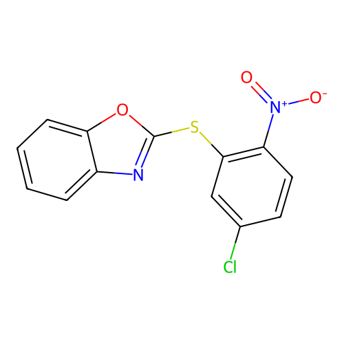 2-(5-Chloro-2-nitro-phenylsulfanyl)-benzooxazole structure