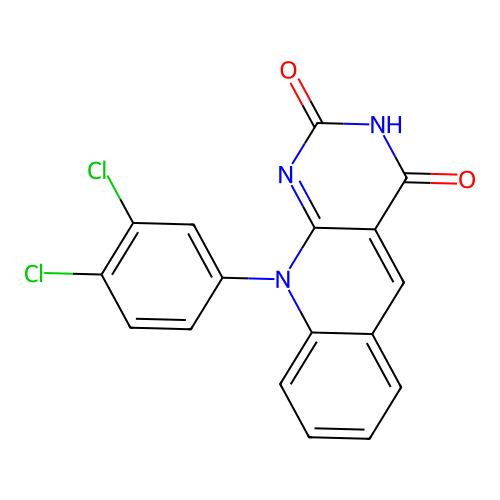 10-(3,4-dichlorophenyl)pyrimido[4,5-b]quinoline-2,4(3H,10H)-dione structure