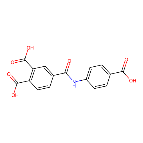 4-[(4-Carboxyphenyl)carbamoyl]benzene-1,2-dicarboxylic acid structure