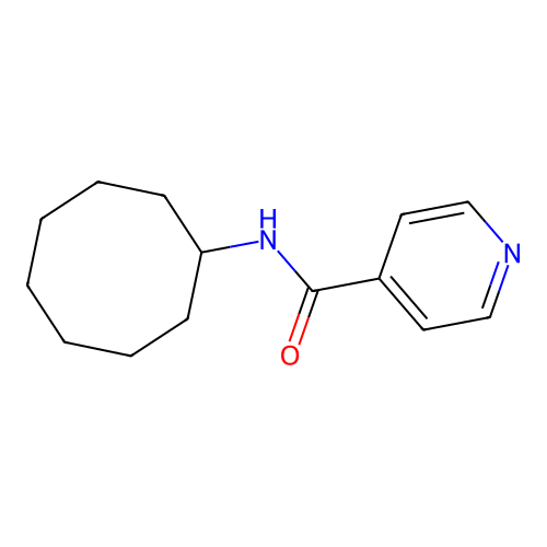 N-cyclooctylpyridine-4-carboxamide structure