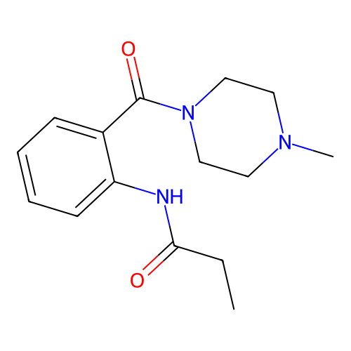 N-{2-[(4-methylpiperazinyl)carbonyl]phenyl}propanamide structure
