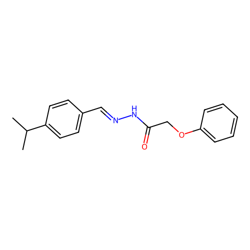 N'-(4-isopropylbenzylidene)-2-phenoxyacetohydrazide structure