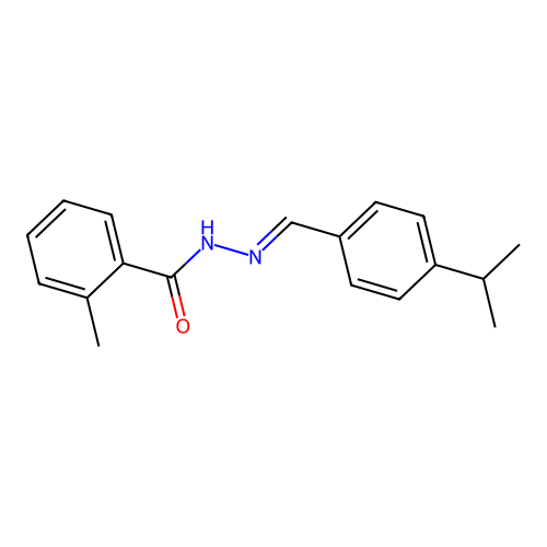 N'-(4-isopropylbenzylidene)-2-methylbenzohydrazide structure