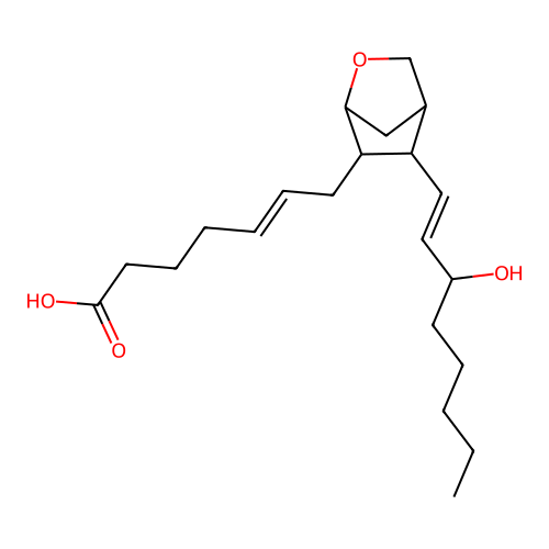 9,11-Dideoxy-9alpha,11alpha-epoxymethanoprostaglandin F2alpha structure