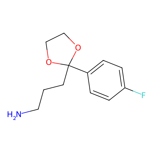 2-(4-Fluorophenyl)-1,3-dioxolane-2-propanamine structure