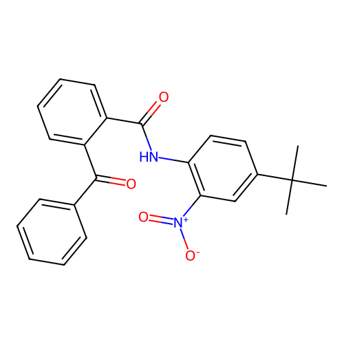 2-benzoyl-N-{4-tert-butyl-2-nitrophenyl}benzamide structure