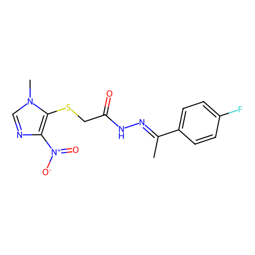 C14H14FN5O3S structure