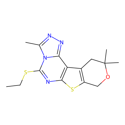 C15H18N4OS2 structure