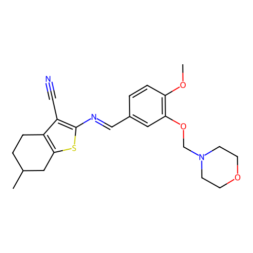C23H27N3O3S structure