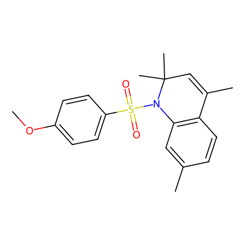 1-[(4-Methoxyphenyl)sulfonyl]-2,2,4,7-tetramethyl-1,2-dihydroquinoline structure
