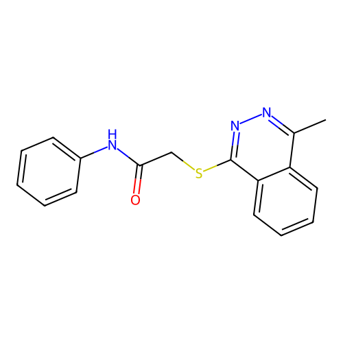 2-[(4-methylphthalazin-1-yl)sulfanyl]-N-phenylacetamide structure