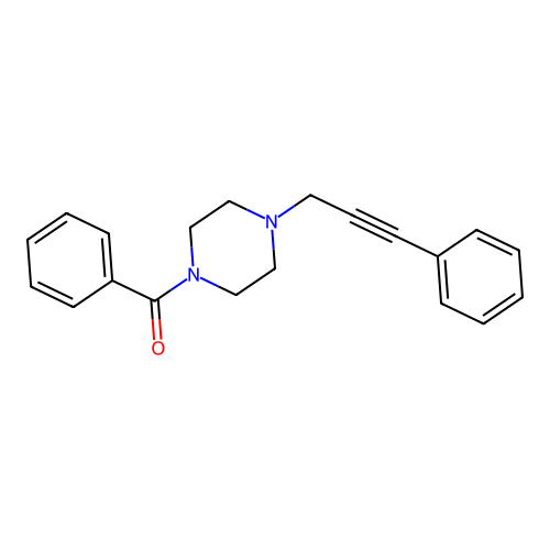 Methanone, (phenyl)[4-(3-phenyl-2-propynyl)-1-piperazinyl]- structure