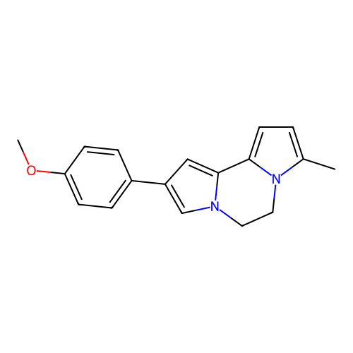 2-(4-Methoxyphenyl)-8-methyl-5,6-dihydrodipyrrolo[1,2-a:2',1'-c]pyrazine structure